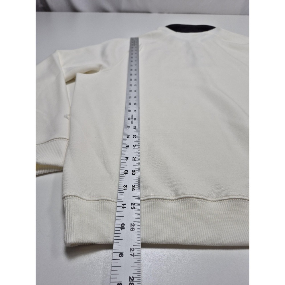 VRST Rugby Polo Shirt Mens L White Pinnacle Long Sleeve Stretch Knit Performance - Picture 9 of 13
